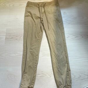 Tan Mens Cuffed Pants Waist 34”